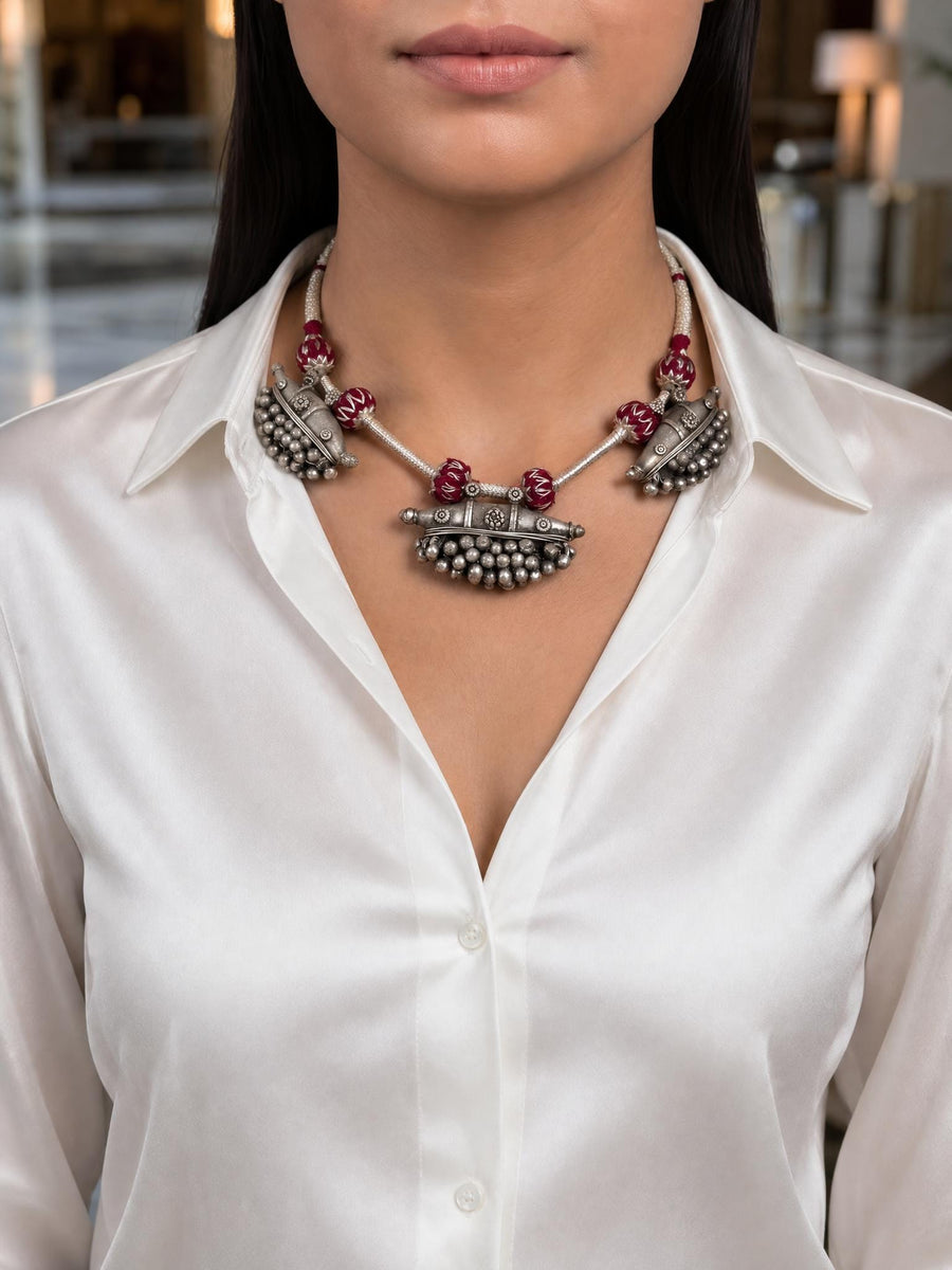 Zovanya Oxidised Necklace