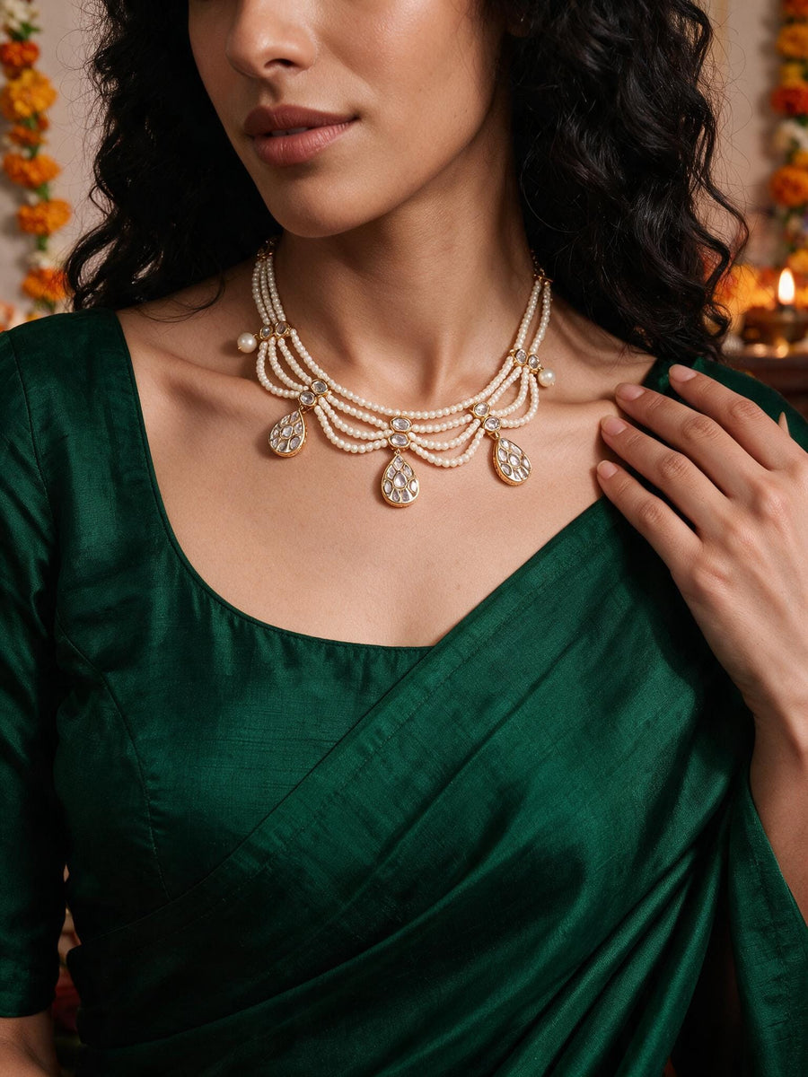Waves Of Pearl Necklace