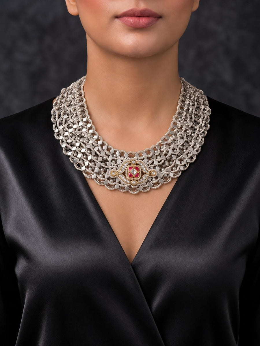 Orishael Oxidised Necklace