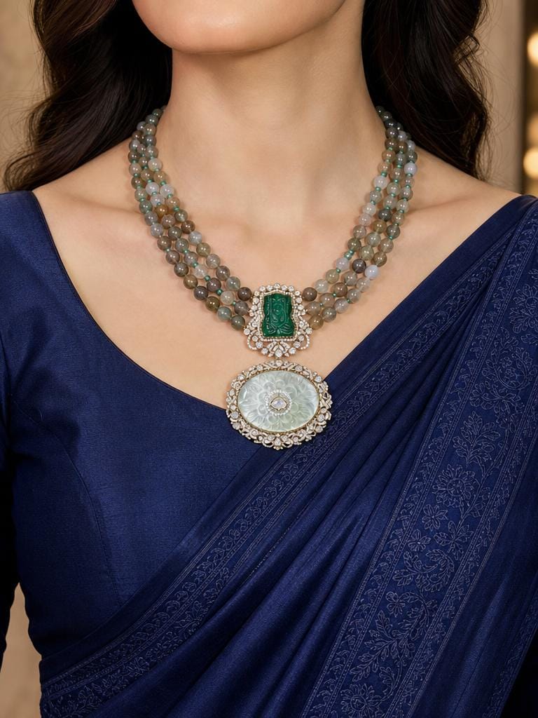 Emerald Muse Pendant Necklace