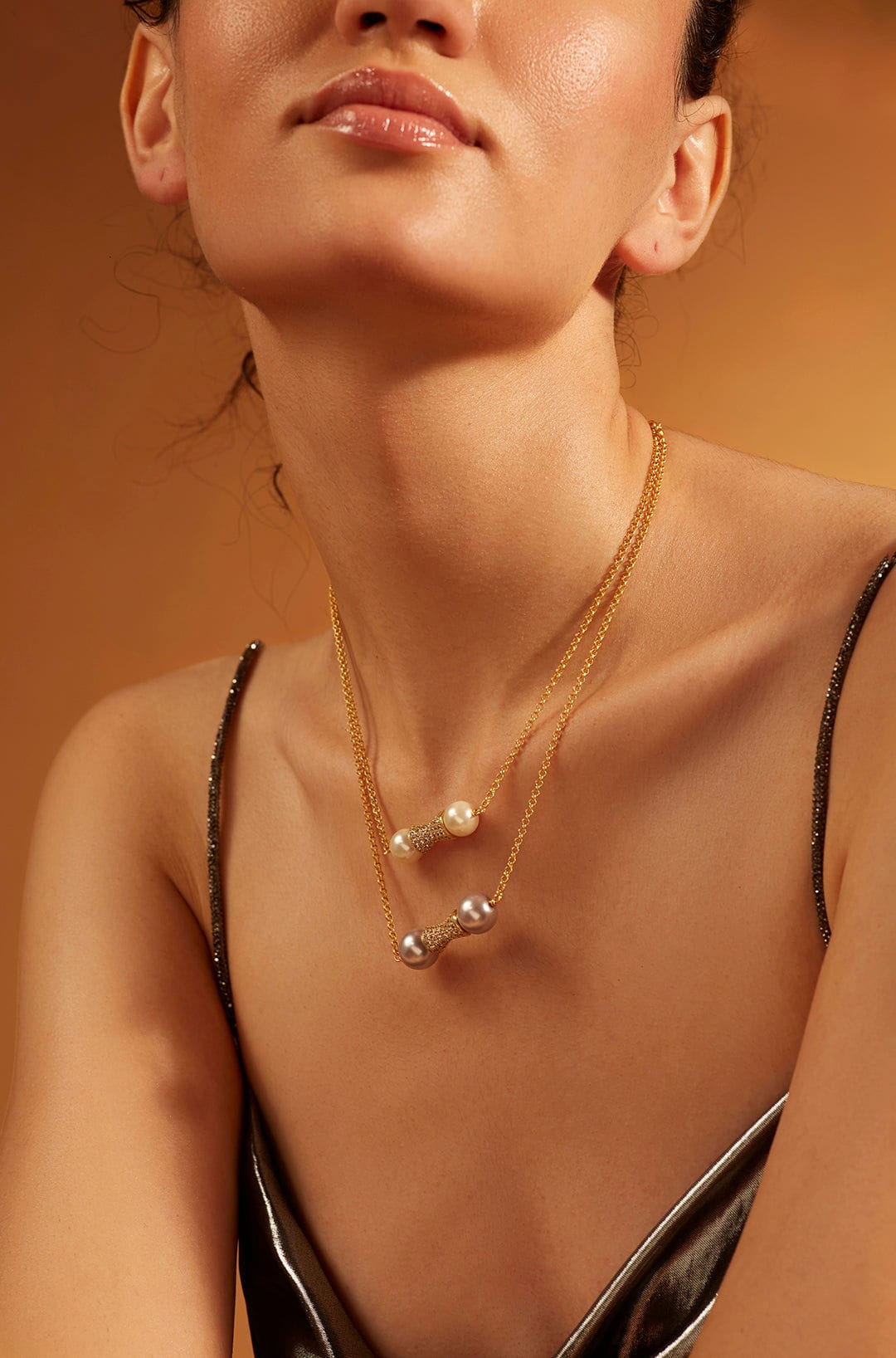Pearl Handle Multi-Layer Necklace - Joules by Radhika 