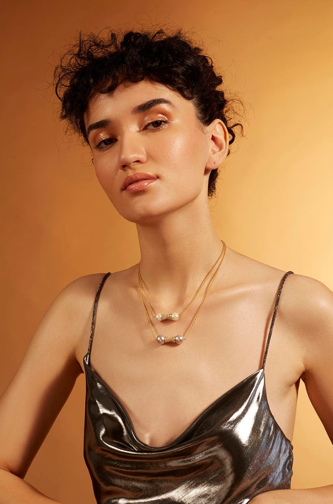 Pearl Handle Multi-Layer Necklace - Joules by Radhika 