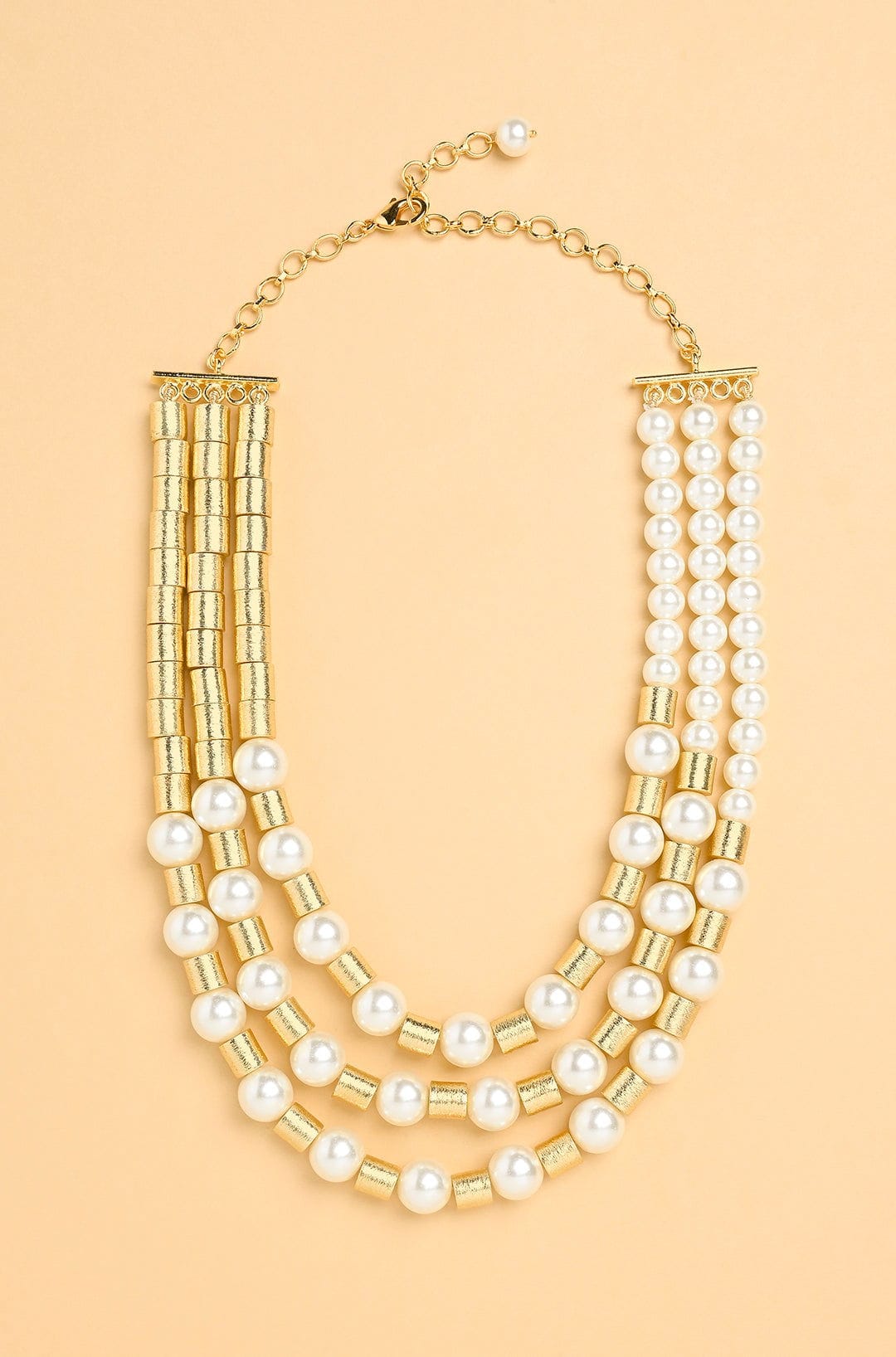 Pearl Multi String Necklace - Joules by Radhika 