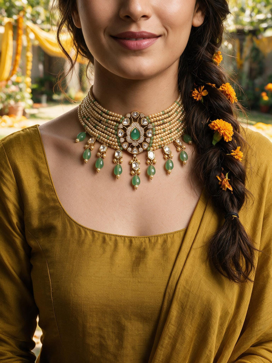 Zavya Choker Necklace Set