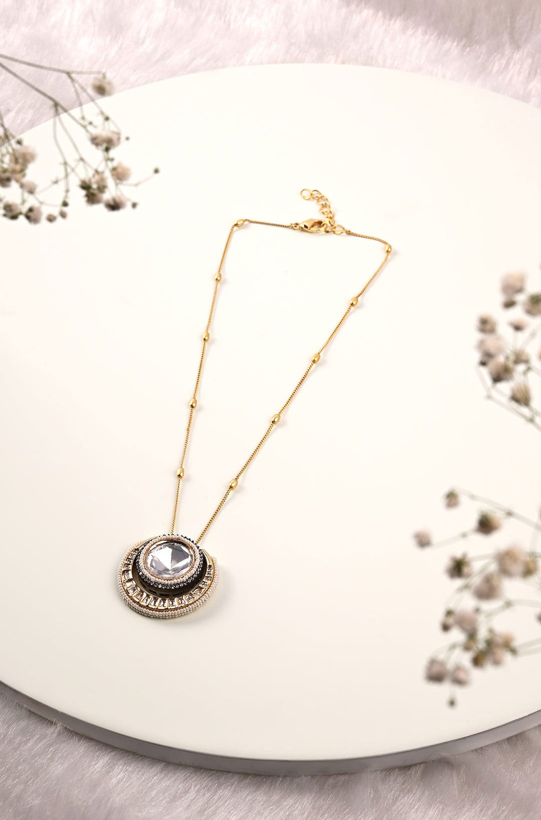 Polki Pendant Necklace - Joules by Radhika 