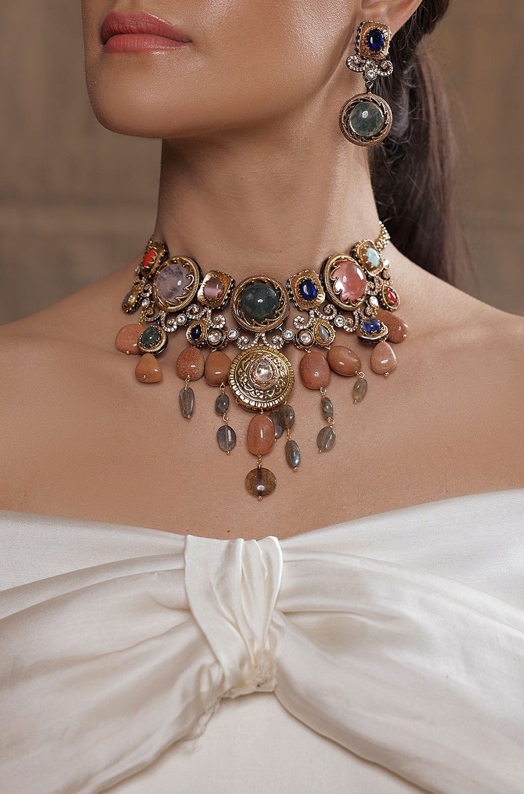 Prismatic Aura Necklace Set - Joules by Radhika 