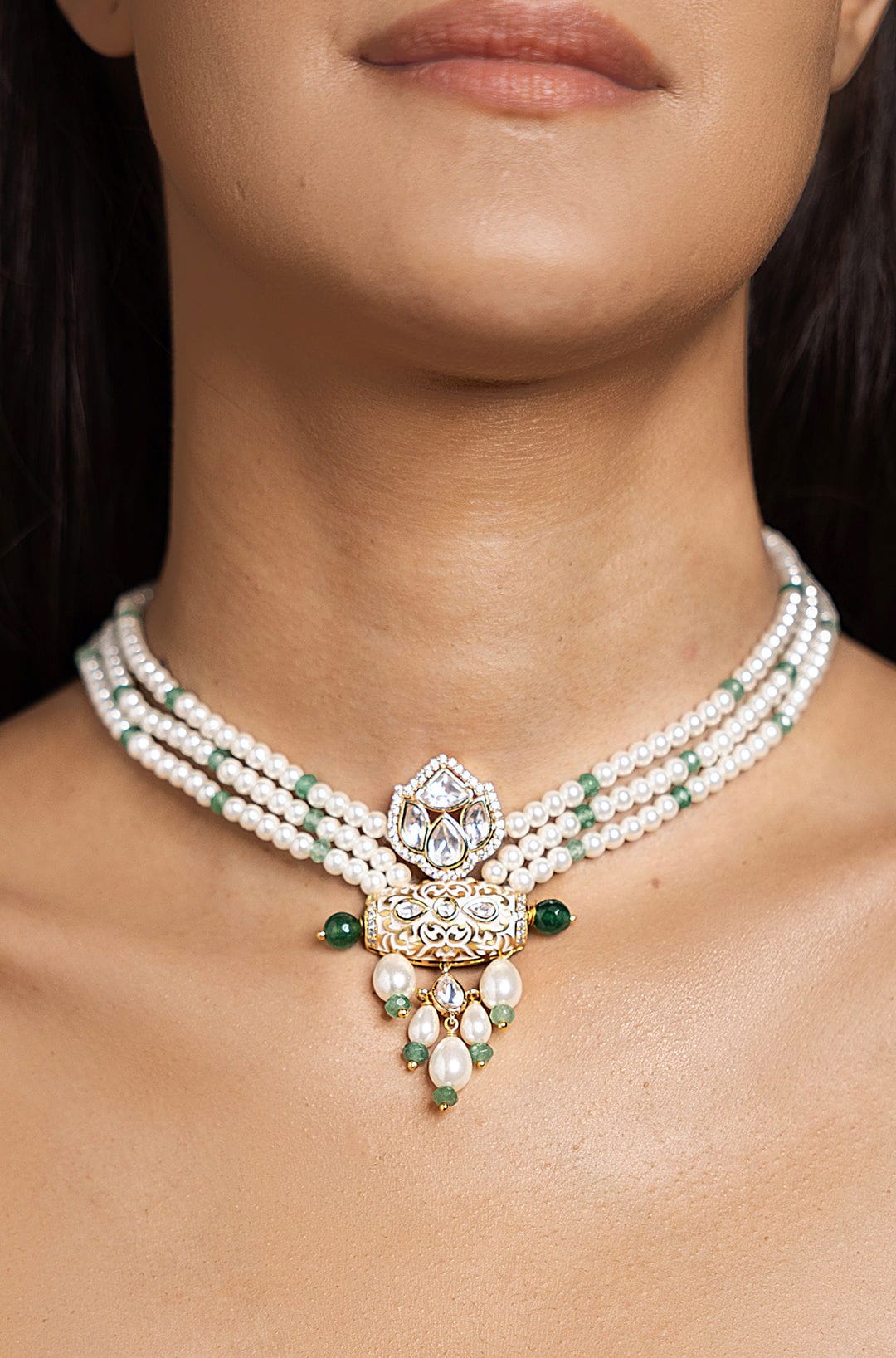 Pristine White Necklace - Joules by Radhika 