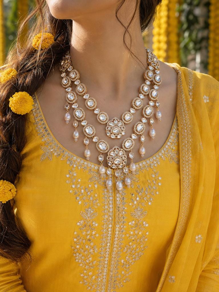 Royal Aura Layered Necklace Set