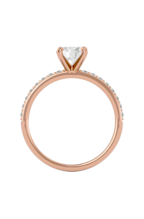 Load image into Gallery viewer, Orbit Claw Pavé Shank Ring
