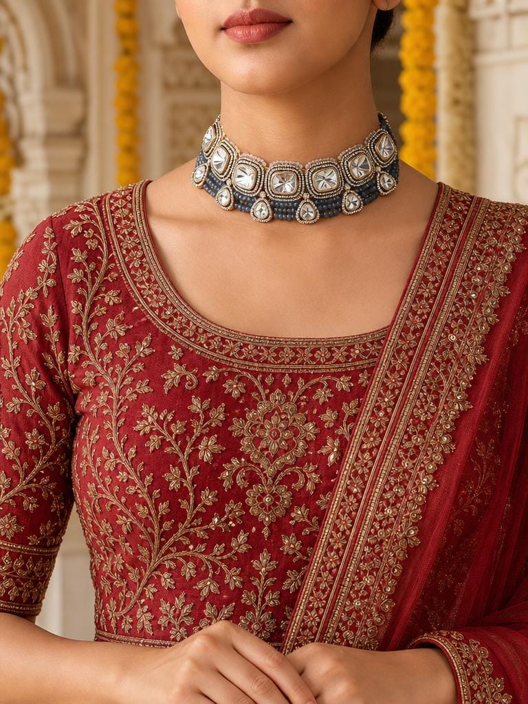 Heartfelt Choker With Earrings