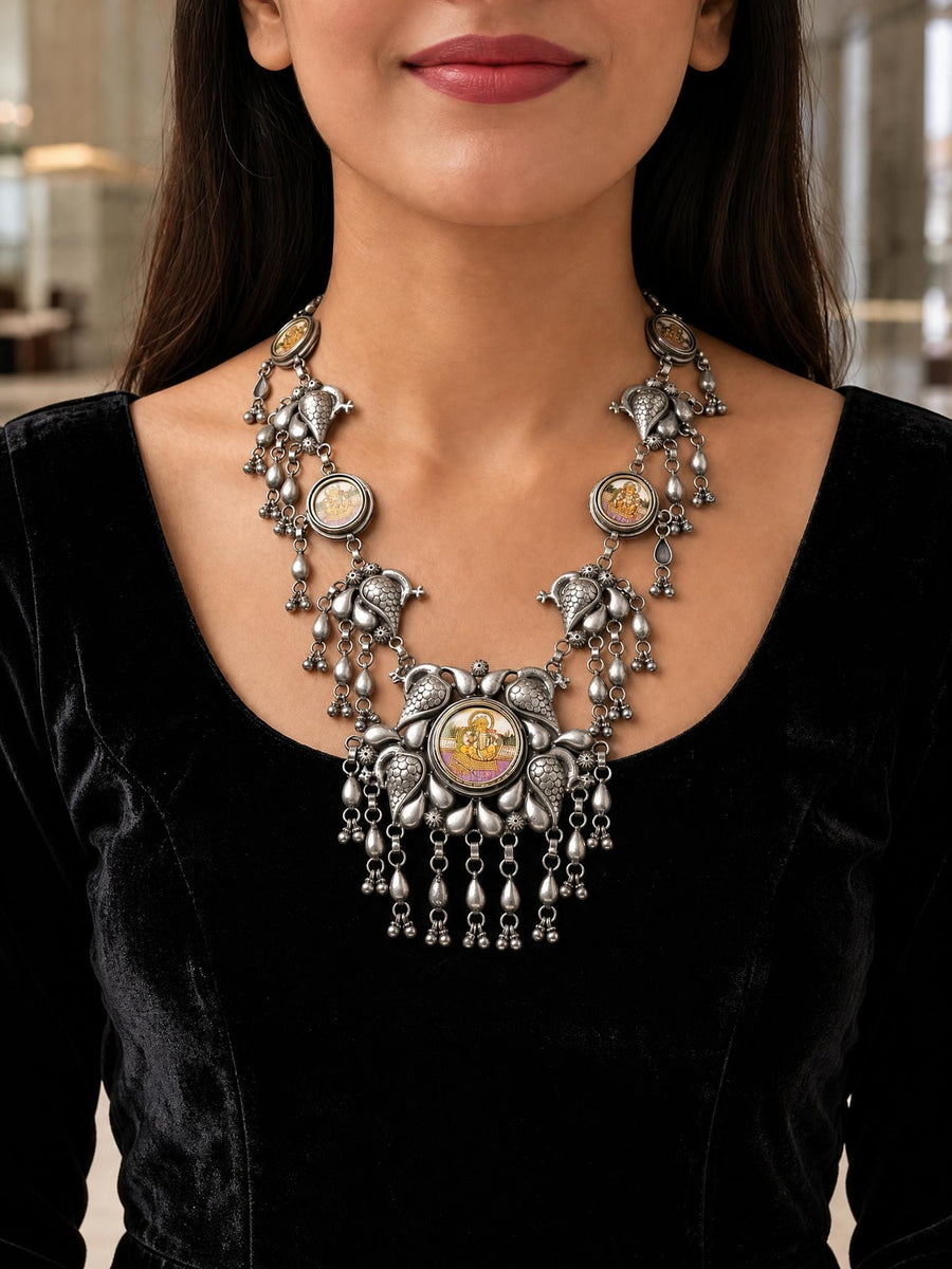 Noreyza Oxidised Necklace