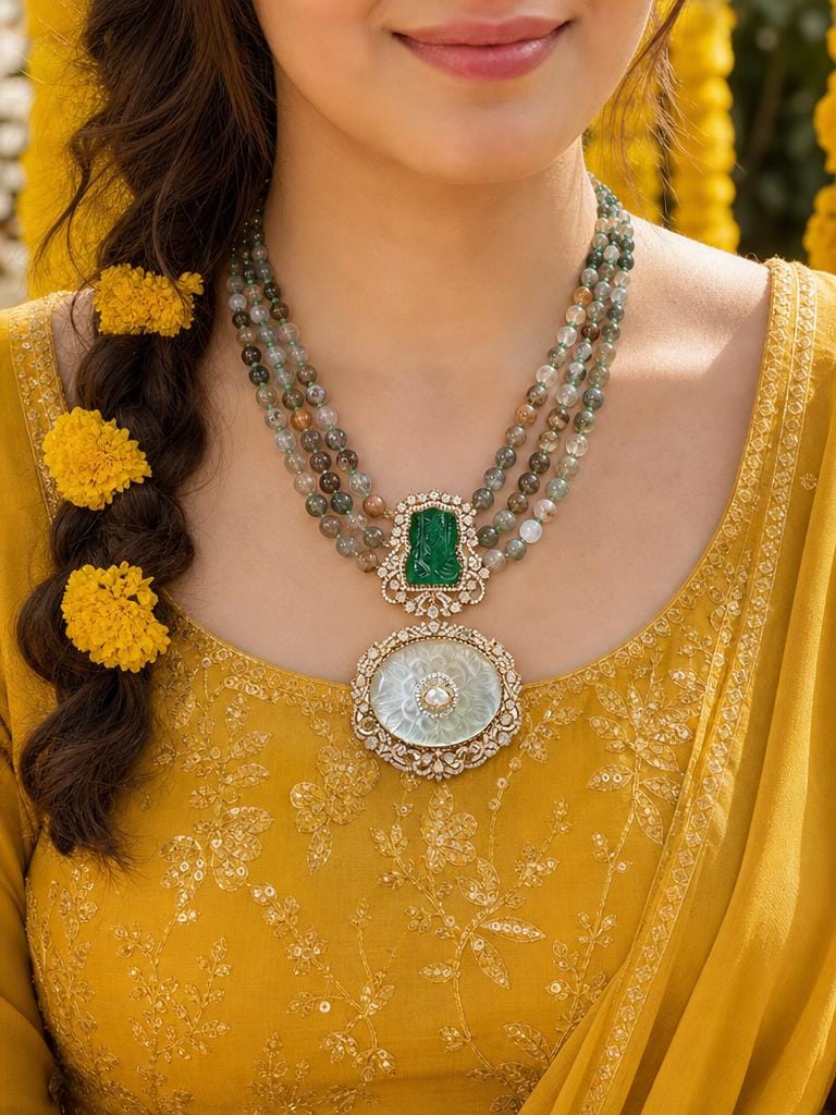Emerald Muse Pendant Necklace