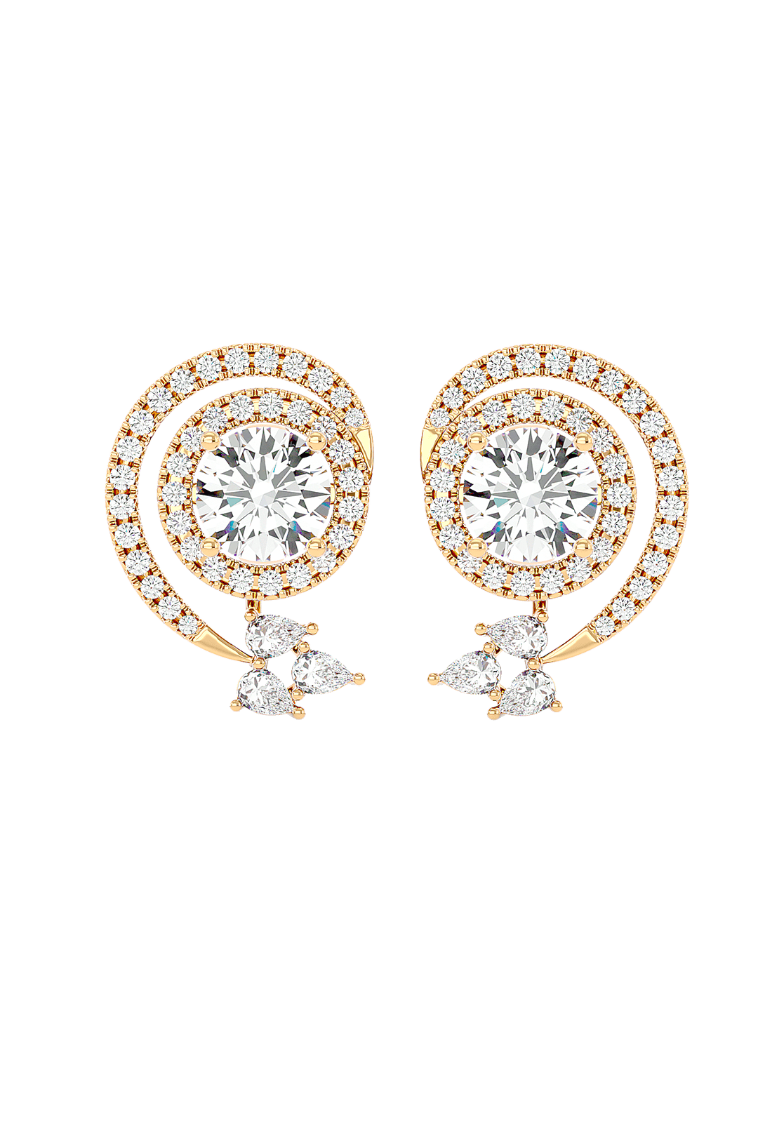 Silver Moonlight Studs - Joules by Radhika 