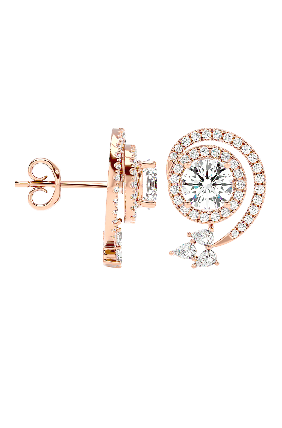 Silver Moonlight Studs - Joules by Radhika 