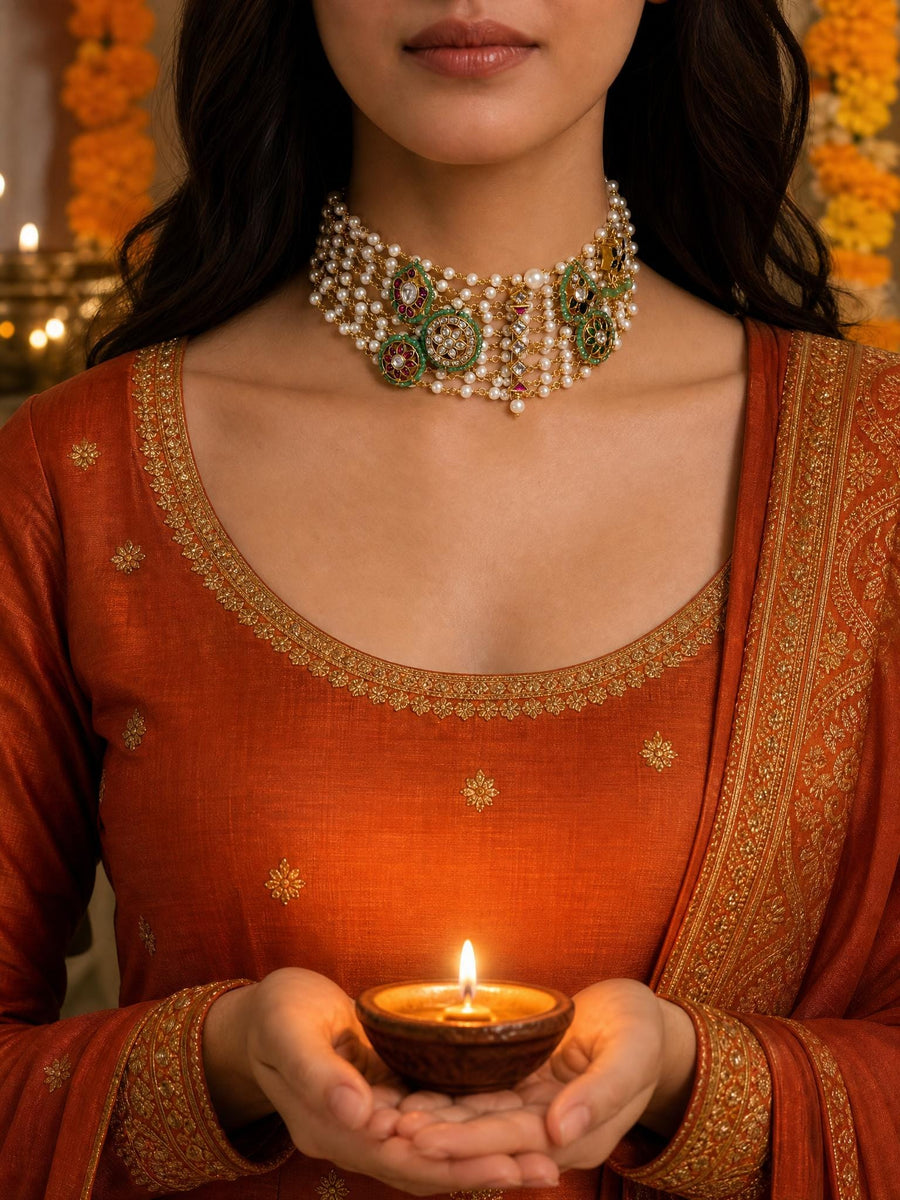 Regal pearl jwellery Set