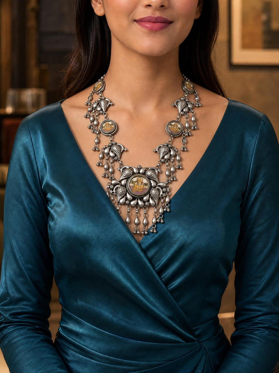 Noreyza Oxidised Necklace
