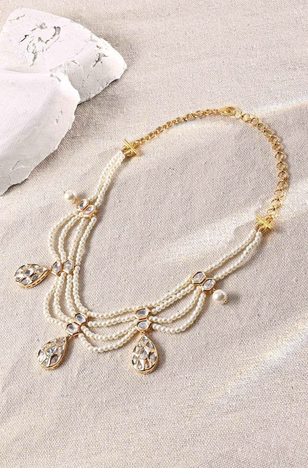 Waves Of Pearl Necklace - Joules by Radhika 