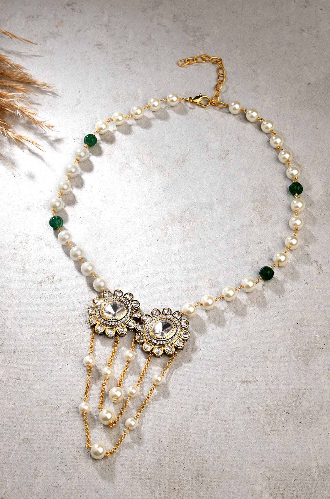 White Pearl Necklacce - Joules by Radhika 