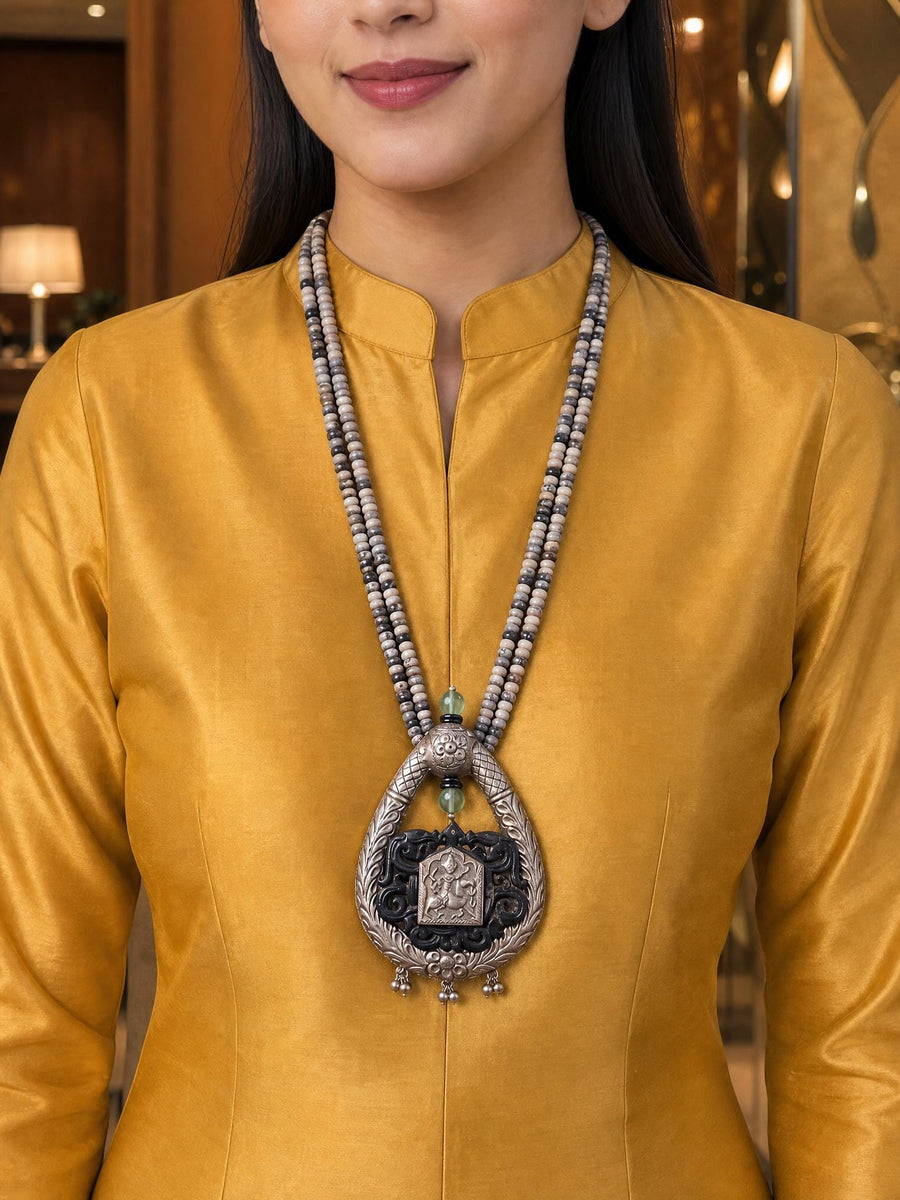 Tavelya Oxidised Necklace