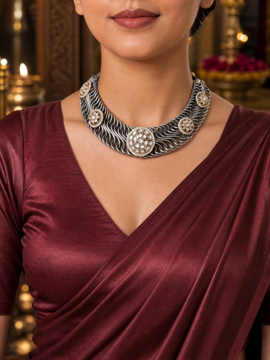 Ilyvane Oxidised Necklace