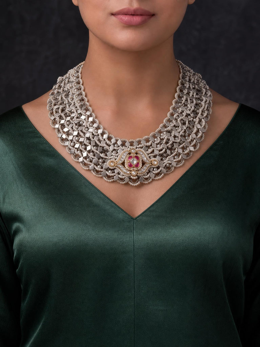 Orishael Oxidised Necklace