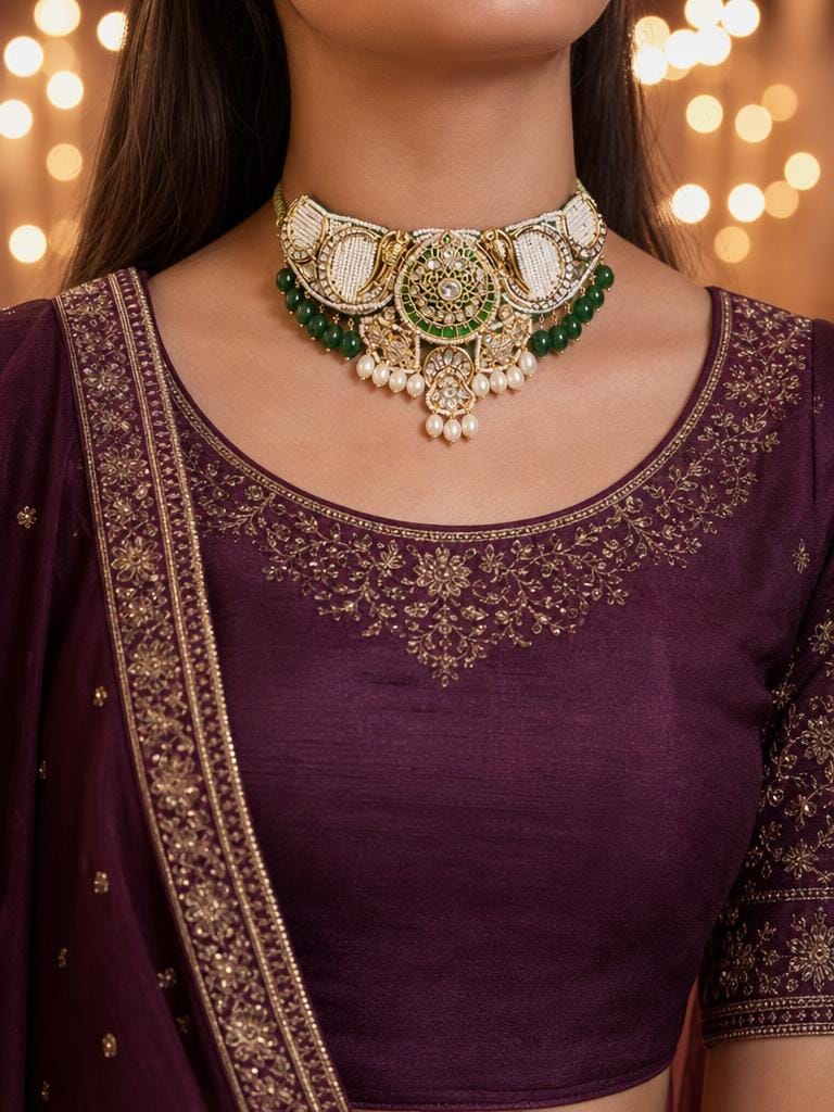Multi Colour Evermore Pearls Choker Set