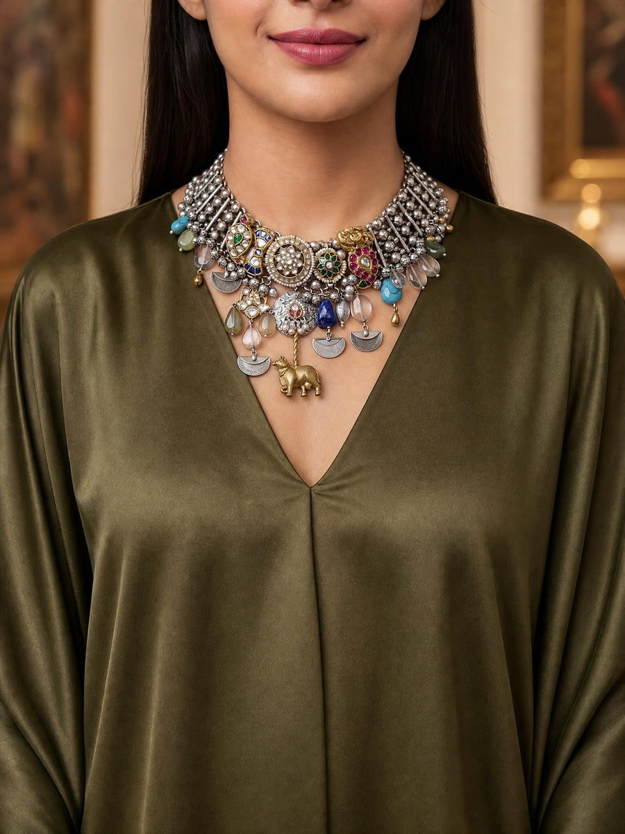 Iverina Oxidised Necklace