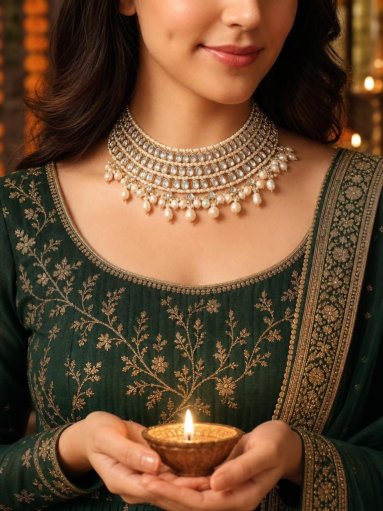 Frost Bloom Necklace Set
