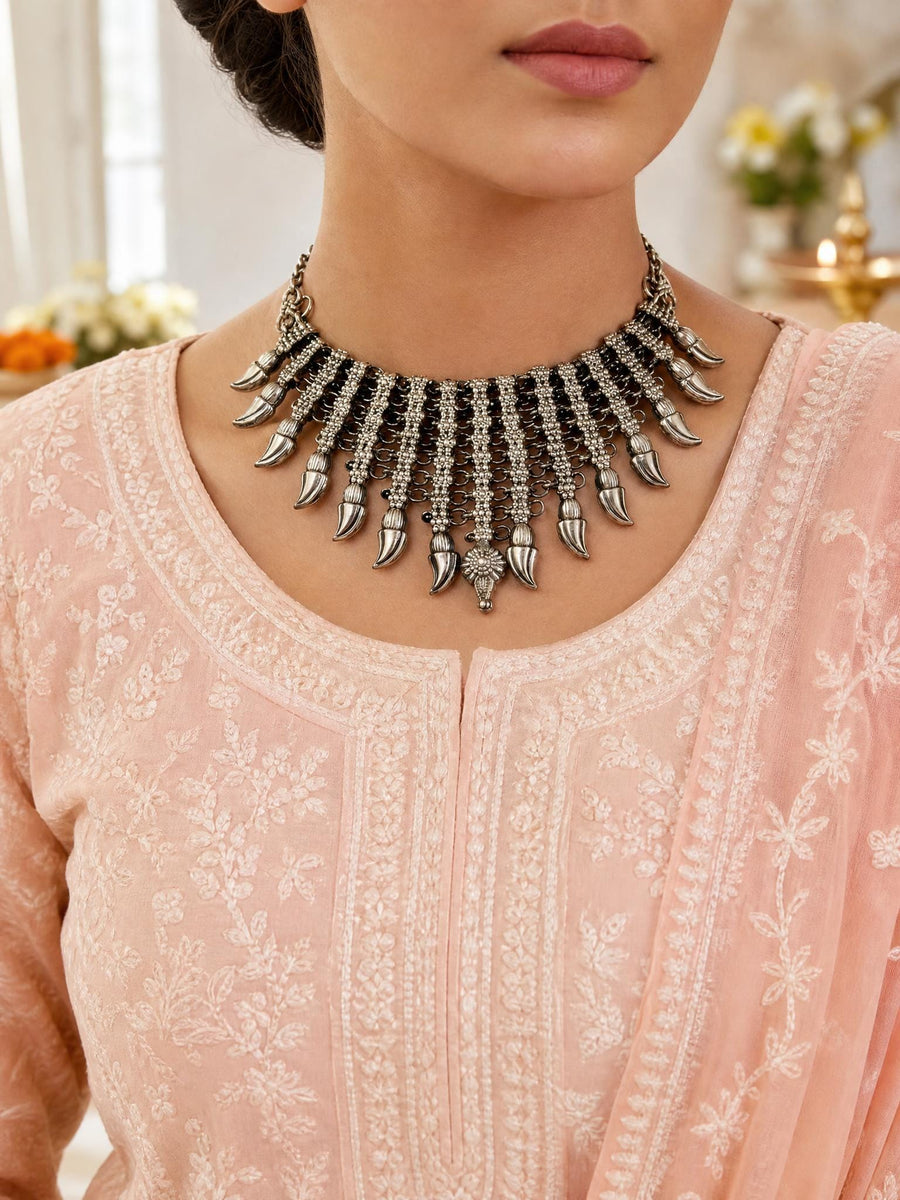 Pravya Oxidised Necklace