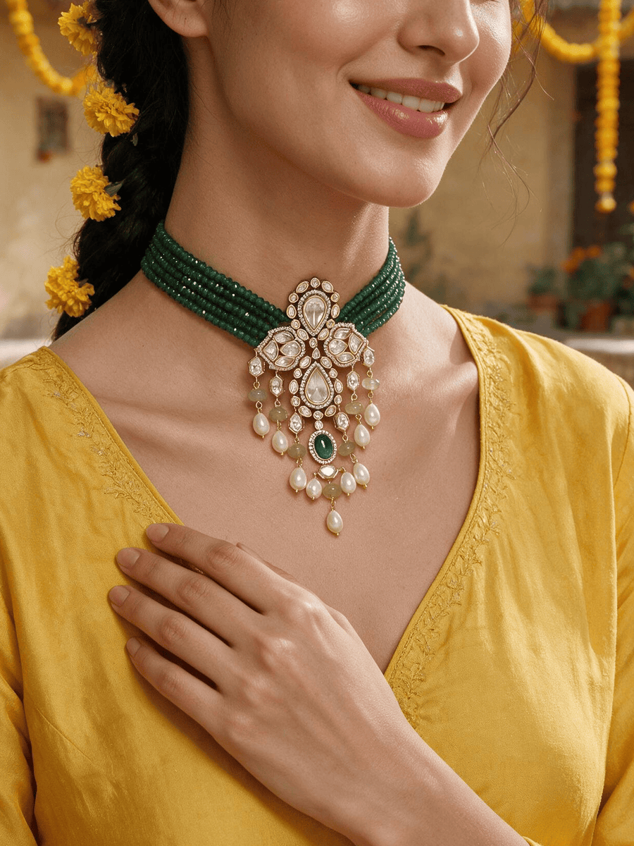 Lush Green Pendant Necklace