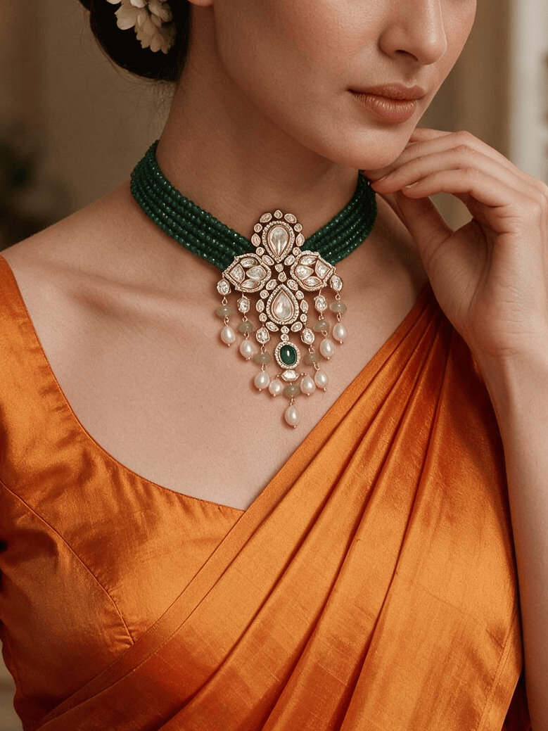 Lush Green Pendant Necklace