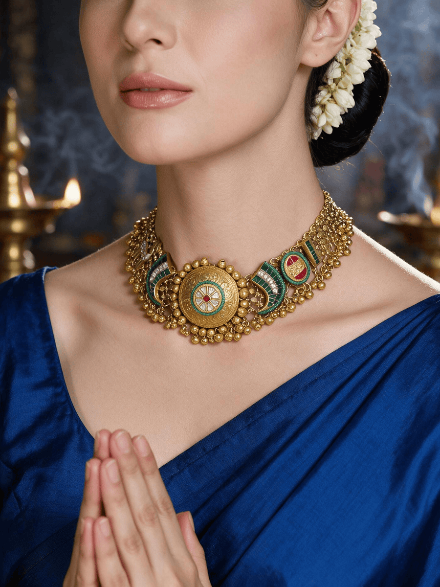 Heer Mahal Kundan Necklace