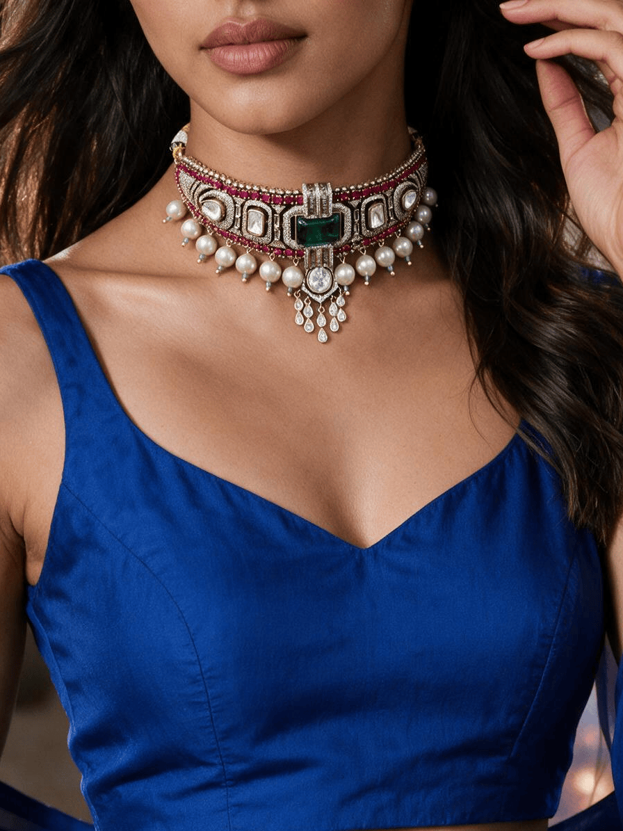Nevya Bridal necklace set