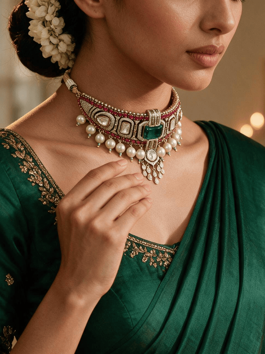 Nevya Bridal necklace set
