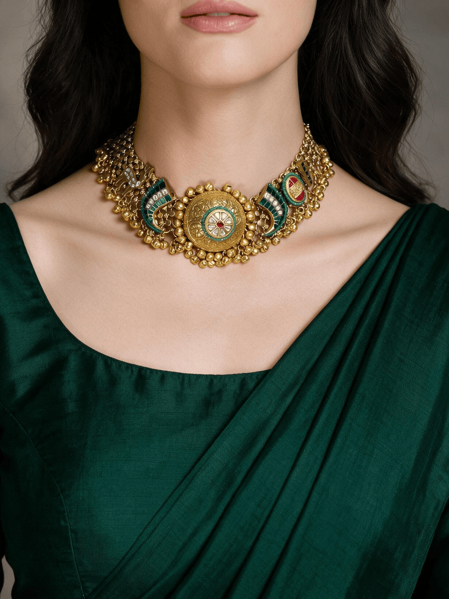Heer Mahal Kundan Necklace