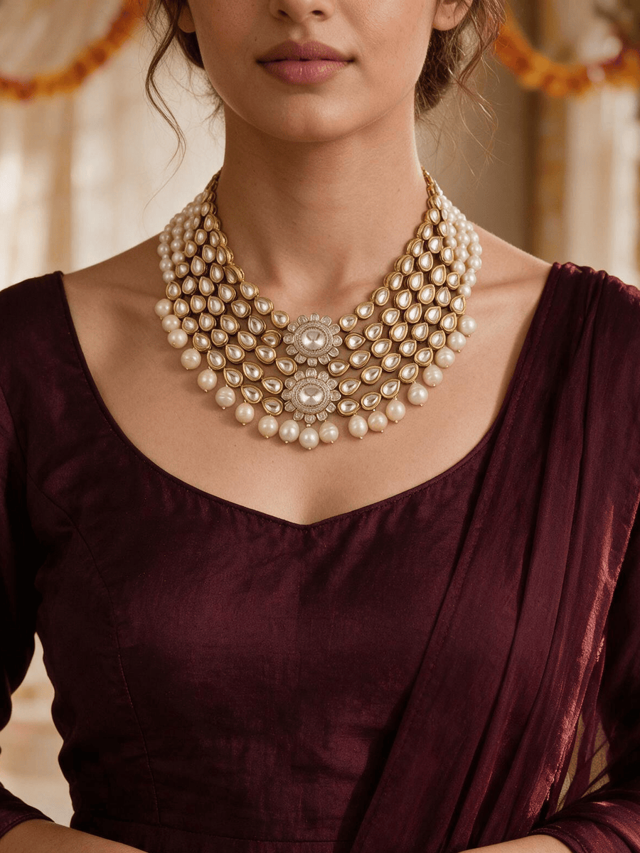 Sitara Pearl Cascade Set