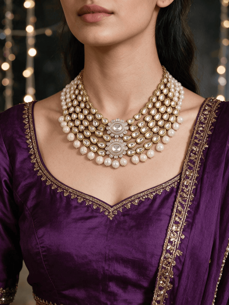 Sitara Pearl Cascade Set