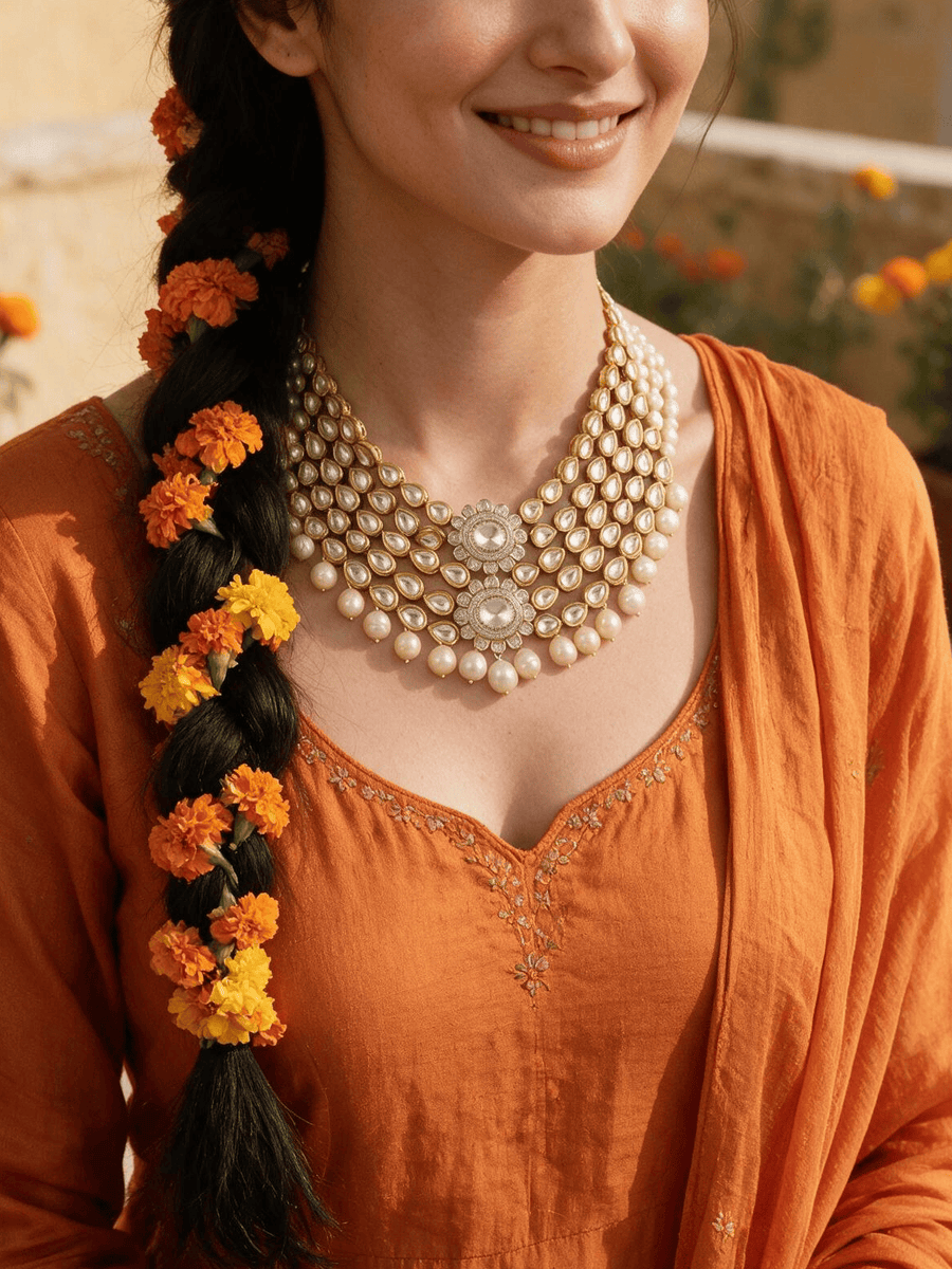 Sitara Pearl Cascade Set