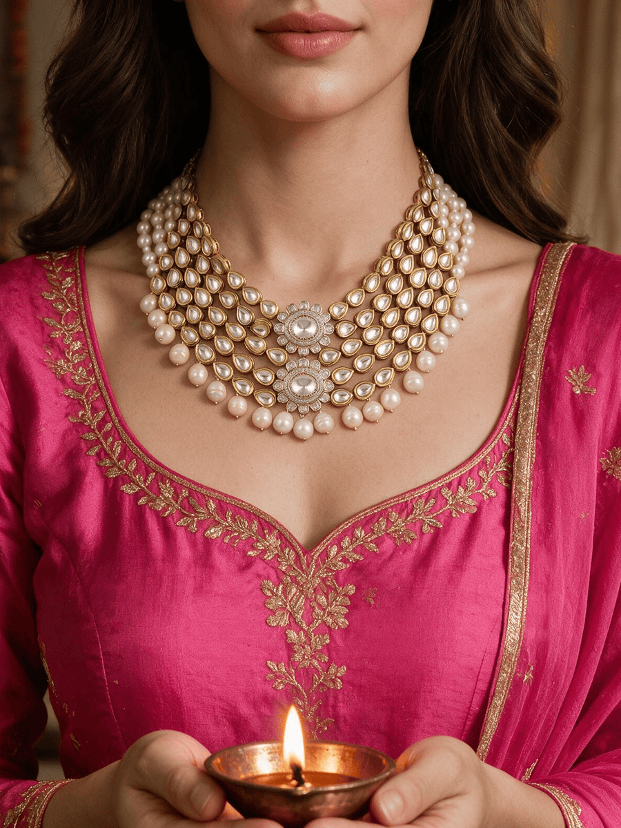 Sitara Pearl Cascade Set