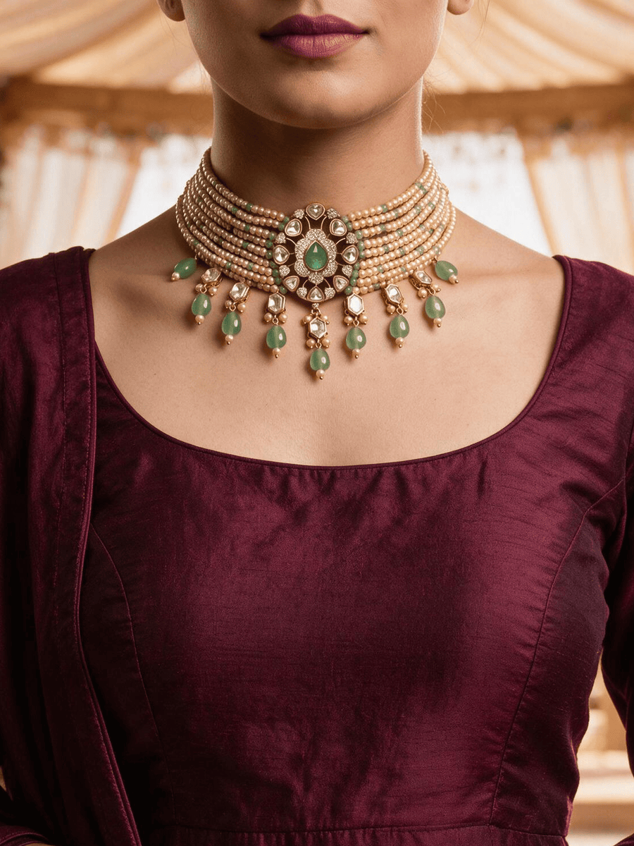 Zavya Choker Necklace Set