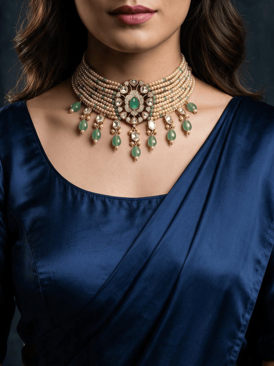 Zavya Choker Necklace Set
