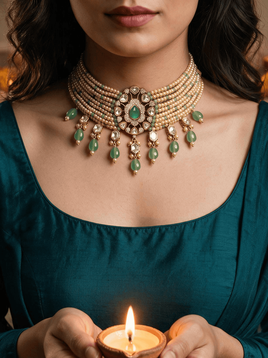 Zavya Choker Necklace Set