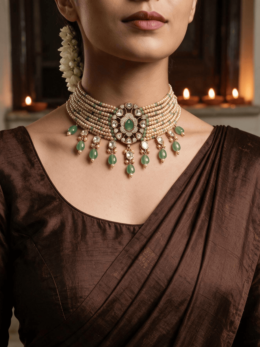 Zavya Choker Necklace Set