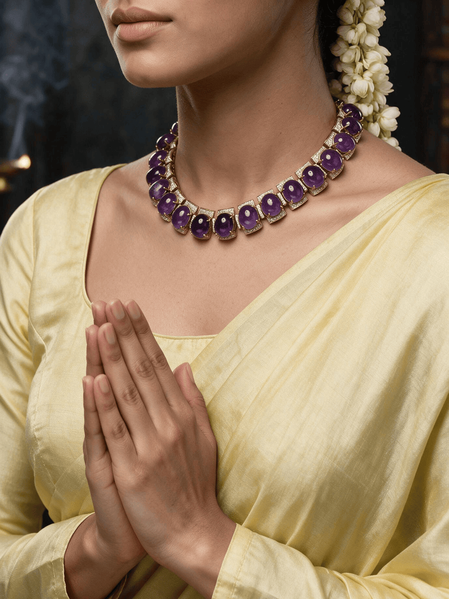 Yashvika Short Necklace Set