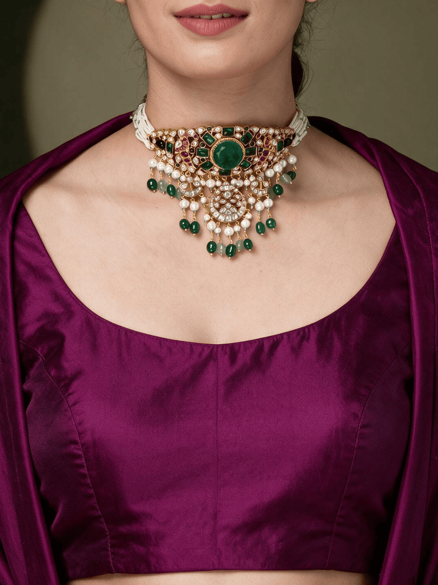 Rajkumari  Grandeur  Choker Necklace Set