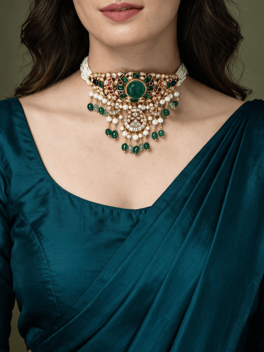 Rajkumari  Grandeur  Choker Necklace Set