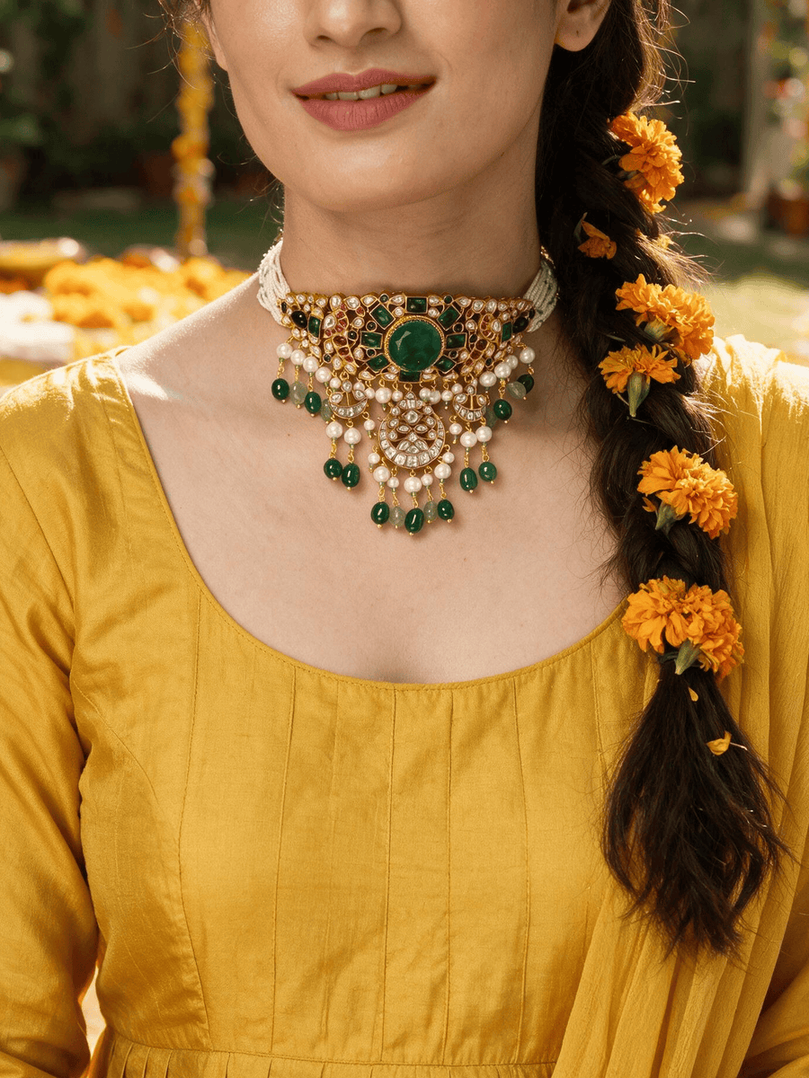 Rajkumari  Grandeur  Choker Necklace Set