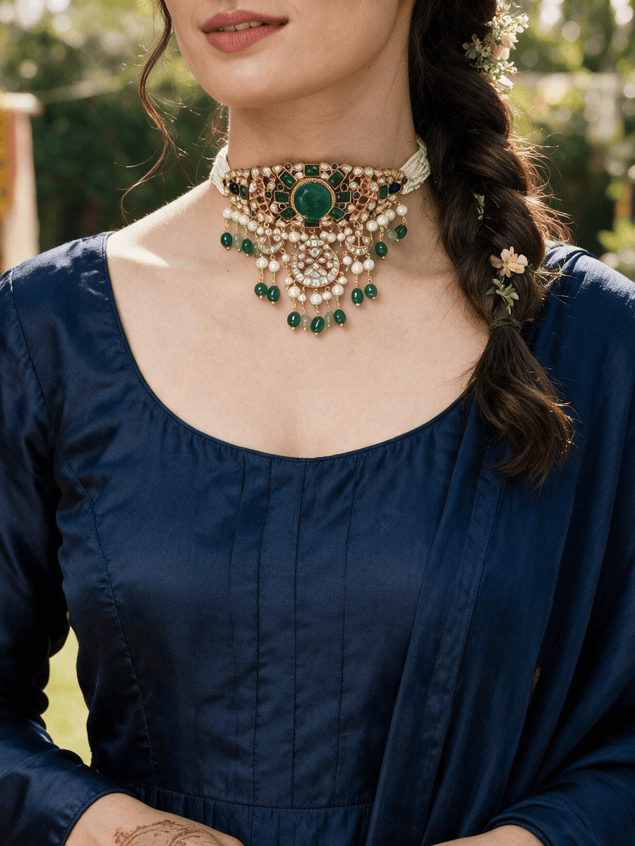 Rajkumari  Grandeur  Choker Necklace Set