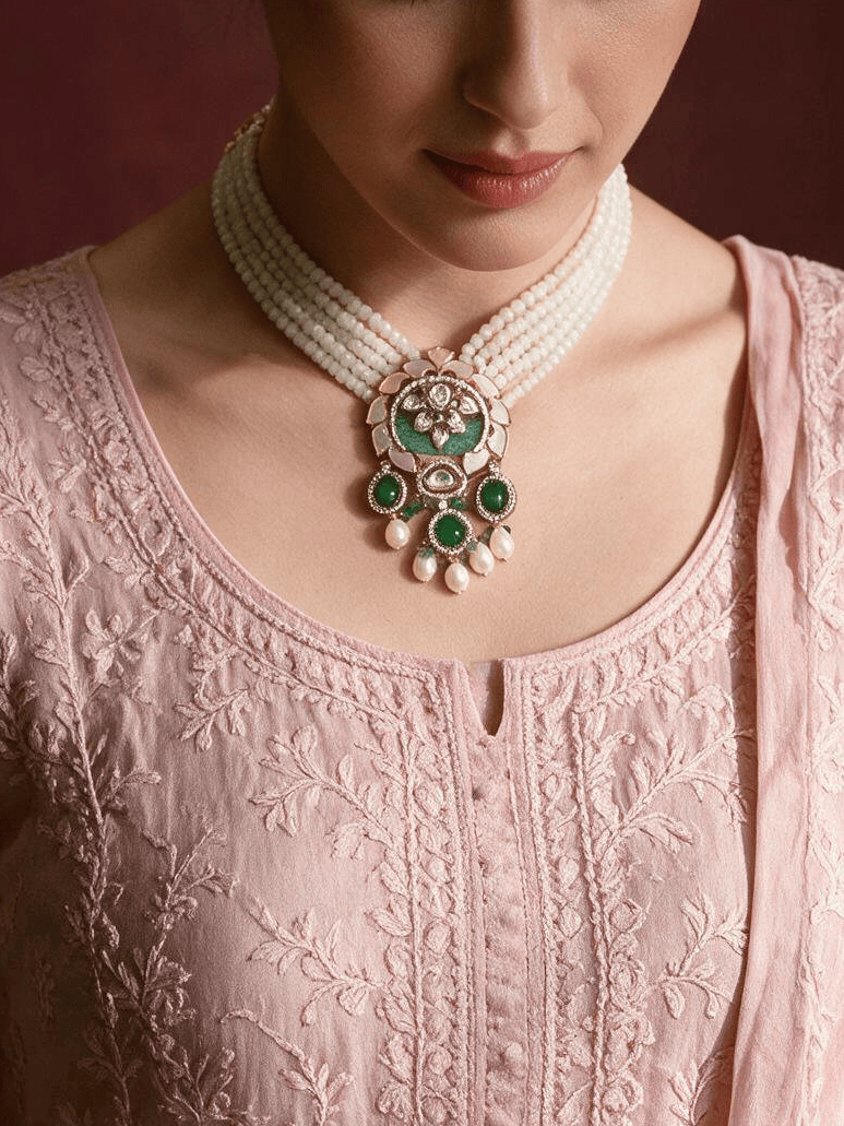 Glorious Necklace With Earrings