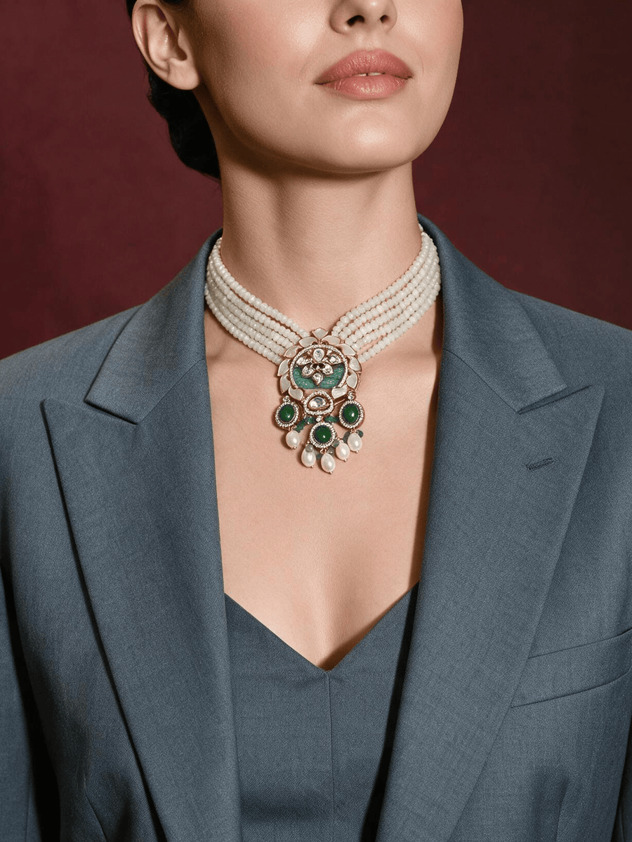 Glorious Necklace With Earrings